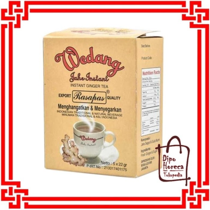 Jual Wedang Jahe Instan Rasapas 5x22gr Export Quality ...