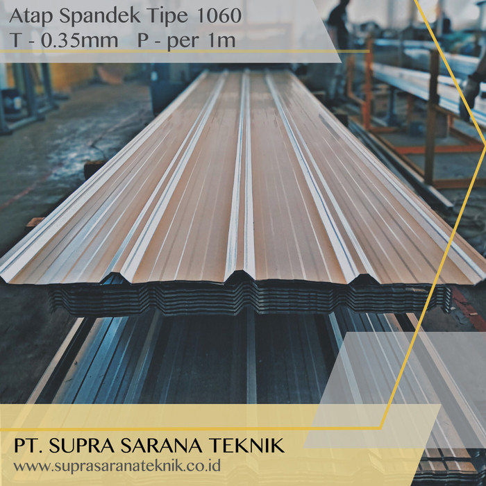  Jual  Atap  Spandek  T 0 35 mm P 1 meter  Spandeck Zincalum 