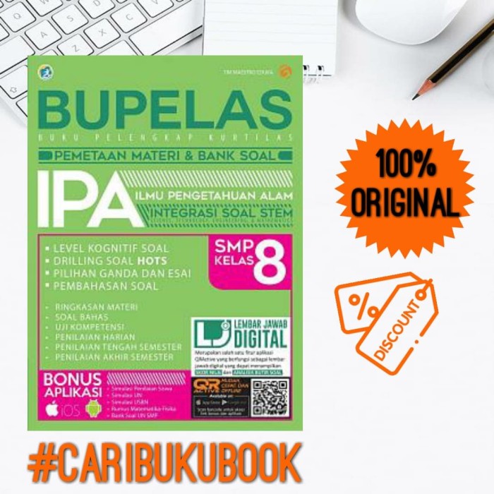 Jual Buku Bupelas Ipa Smp Pemetaan Materi Bank Soal Ipa Smp Kelas 8 Kab Sleman Cari Buku Book Tokopedia