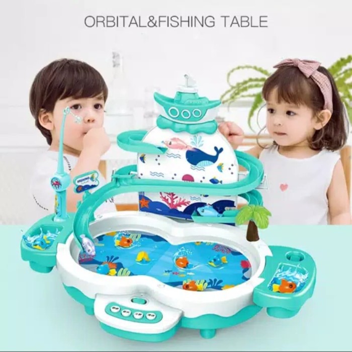 Foto Produk Mainan Anak pancingan multifungsi ikan+dolphin magnet terbang - Merah Muda dari AUTO KID II