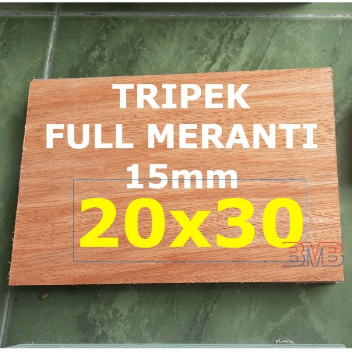 Jual FULL MERANTI Triplek 15mm Multiplek Ukuran 20cm x ...