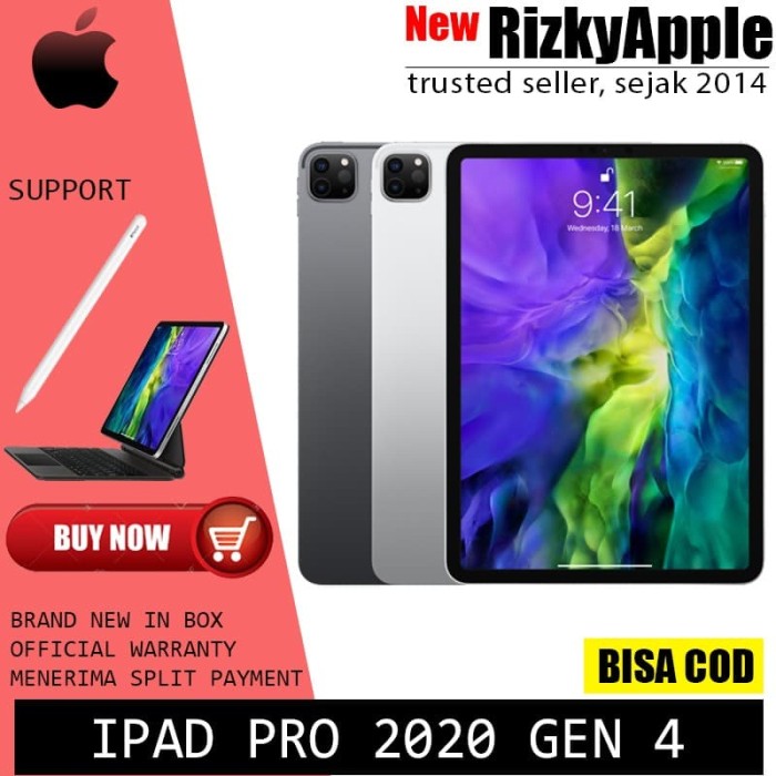 Jual Apple iPad Pro 2020 12.9" Inch 256GB Wifi Celluler