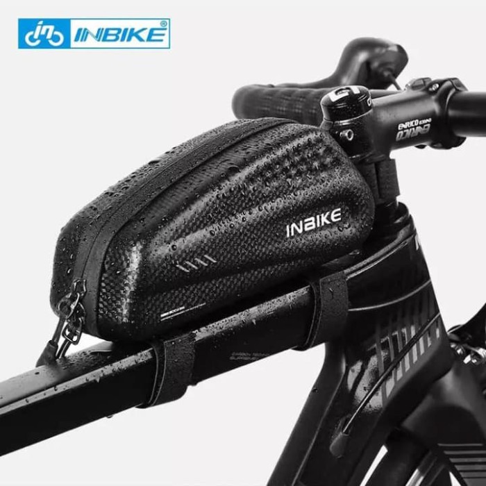 Jual Inbike  Carbon Patern Front Tube Bicycle Bag Tas  