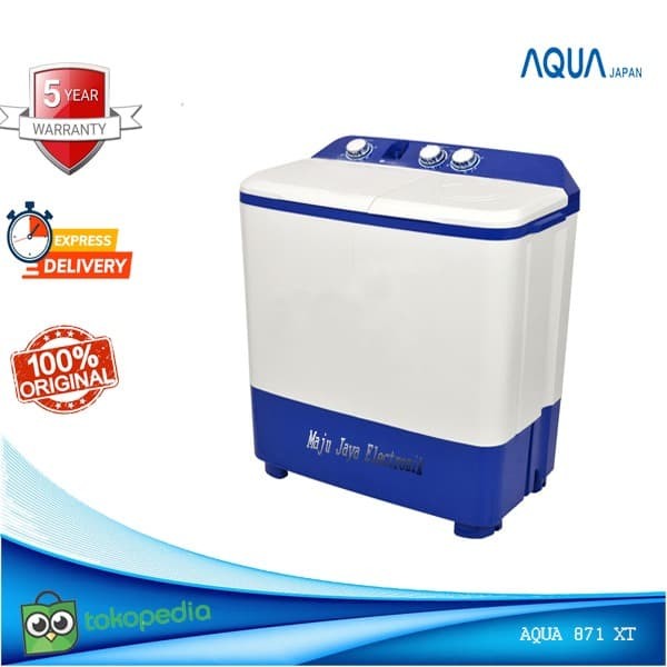 Jual Mesin Cuci 2 Tabung Aqua 871xt 8kg Cuci Dan Kering Low Watt Jakarta Barat Maju Jaya Electronik Tokopedia