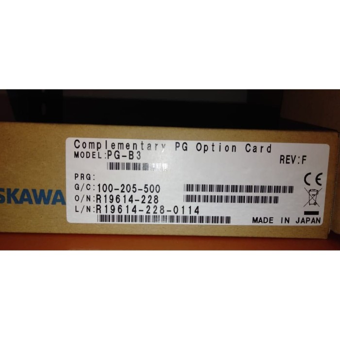 Jual PG-B3 Yaskawa Option Card YASKAWA - Kab. Sidoarjo - JAYATAMA  ELECTRICALSTORE | Tokopedia
