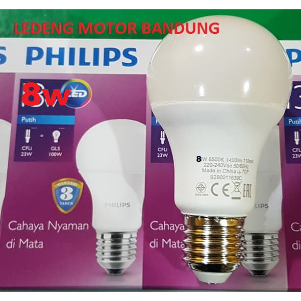 Jual PHILIPS LED  8w 806 lumen Bulb Philip Lampu  Rumah E27  