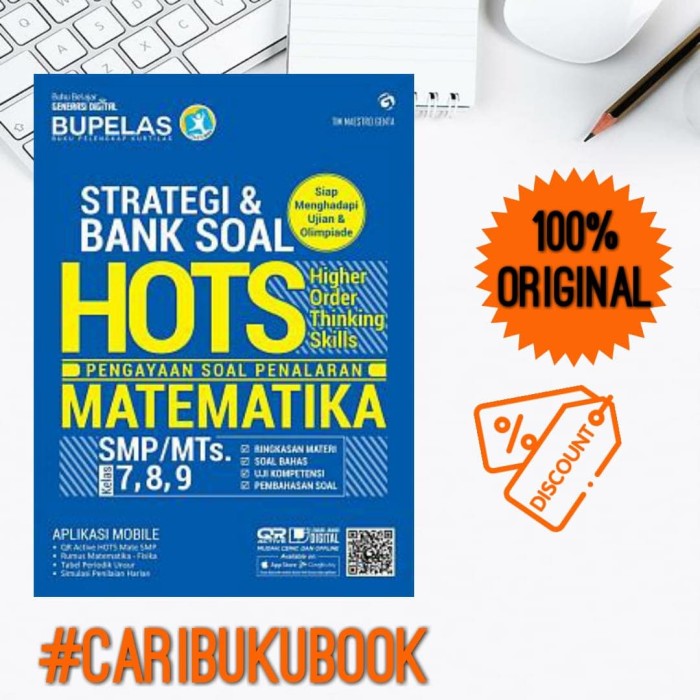 Jual BUKU SOAL SMP STRATEGI & BANK SOAL HOTS MATEMATIKA SMP KELAS 7 8 9 Kab Sleman Cari