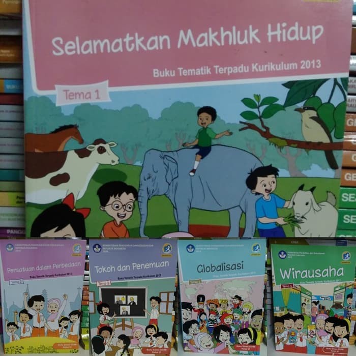 Jual Paket Buku Tematik SD Kelas 6 Semester 1 K 13 Rev