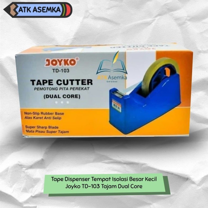 Jual Tape Dispenser Tempat Isolasi Besar Kecil Joyko TD