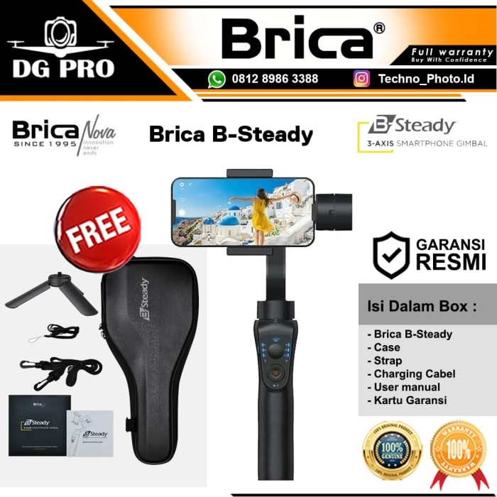 Jual Brica B-Steady 3 Axis Gimbal Stabilizer For