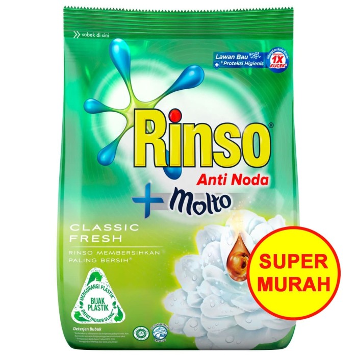 Jual Rinso Plus Molto Anti Noda Classic Fresh Deterjen