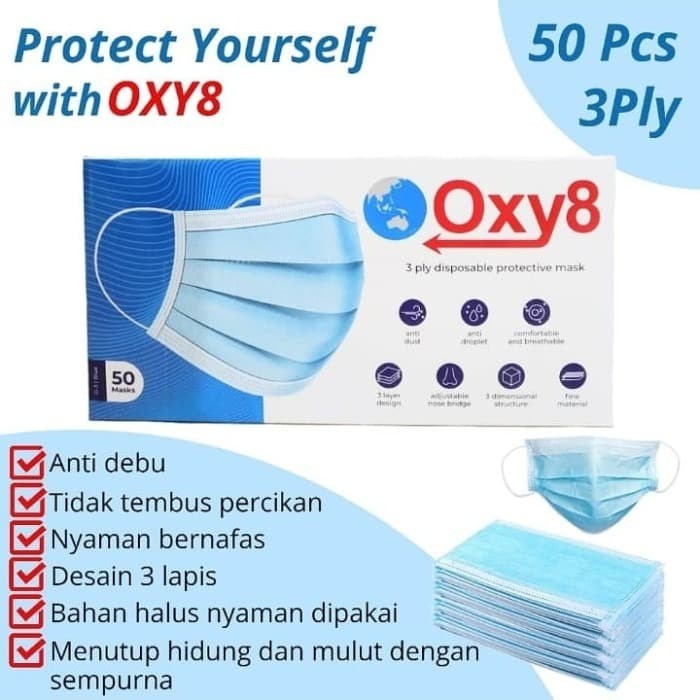 Download Jual Masker 3 Ply Isi 50 Disposable Surgical Mask Masker Bedah Earloop Jakarta Pusat Jaya Indo Motor Tokopedia PSD Mockup Templates