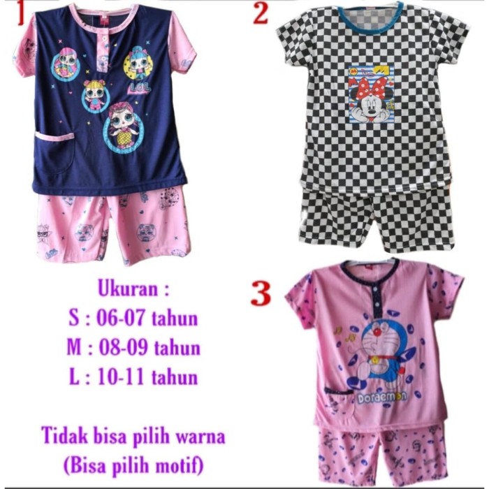 Jual BAJU  ANAK  SANTAI STELAN C 3 4 UMUR  6  11 TAHUN  6  7 