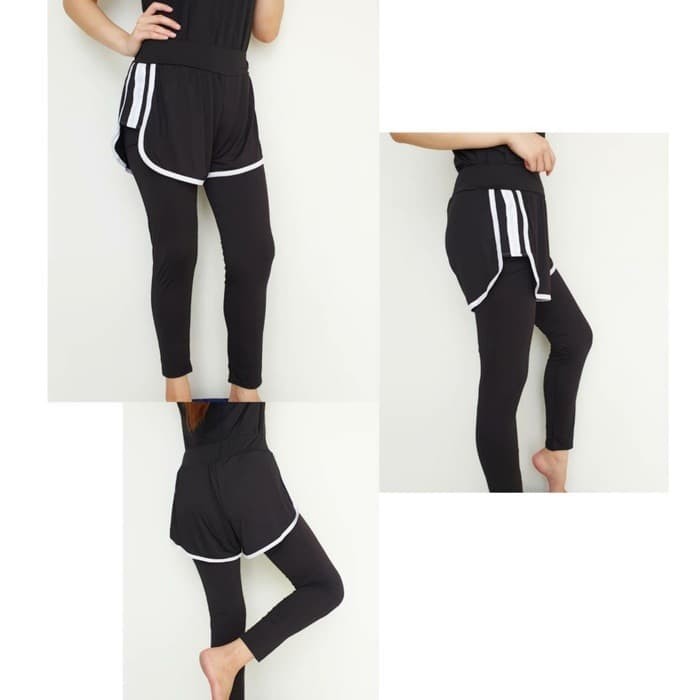 Jual Legging  177 panjang 2 in 1 Celana  Sport Double Layer 