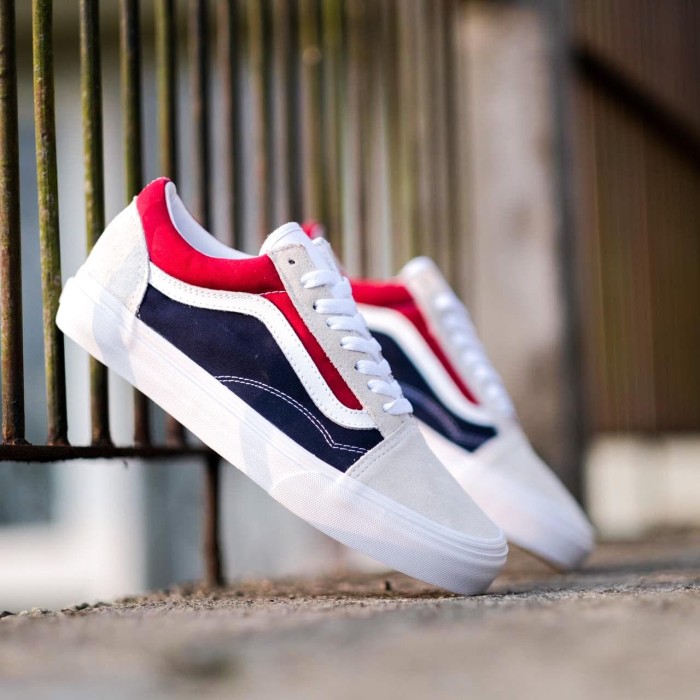old skool retro block vans