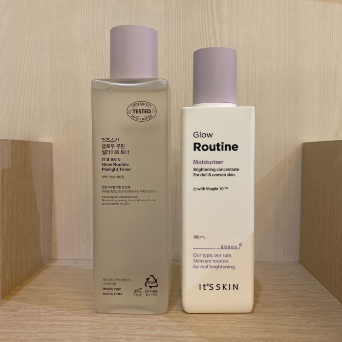 it's skin glow routine moisturizer