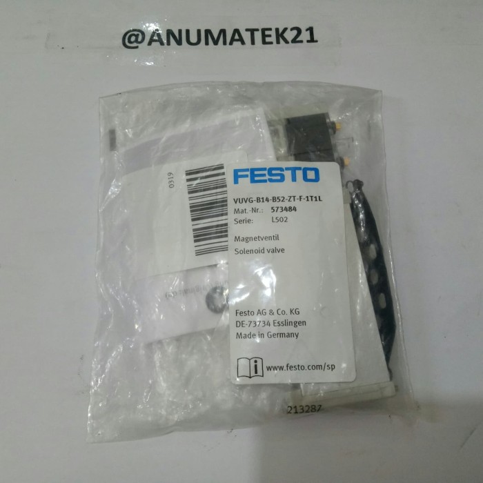 Jual Festo Vuvg B14 B52 Zt F 1t1l Kota Tangerang Anumatek Tokopedia
