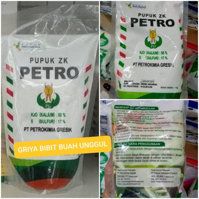 Jual Pupuk Zk Petro Kemasan 1 Kg Pupuk Zk Kalium Sulfat Kab Purworejo Griya Bibit Buah Unggul Tokopedia