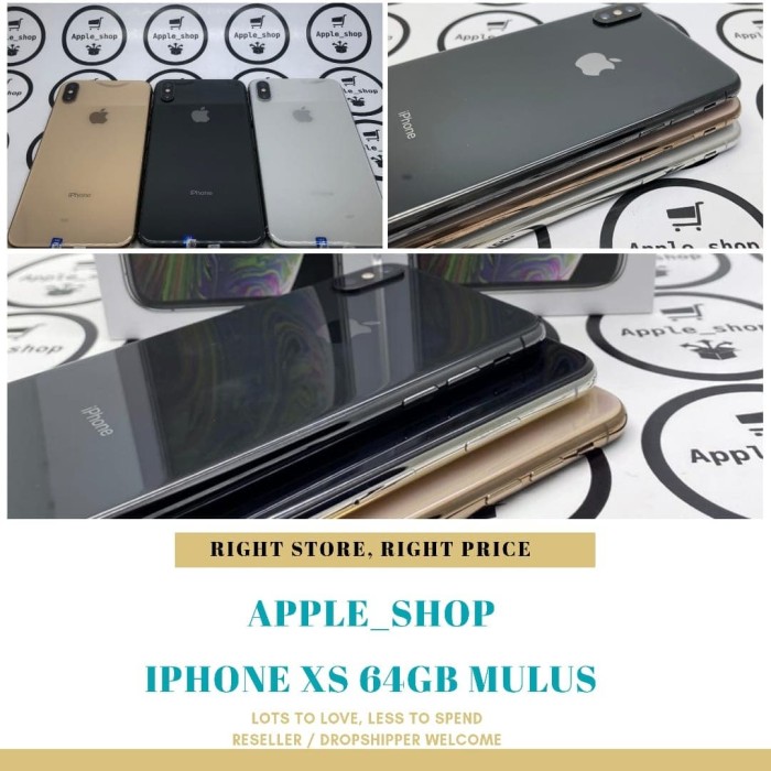 Jual iphone XS 64GB second fullset mulus ex inter - grey