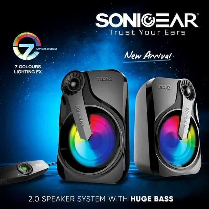 Jual SONICGEAR TITAN 2 Multimedia 2.0 USB Speaker PC 