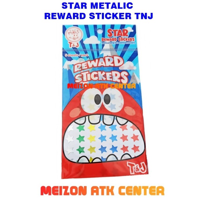 Jual STAR REWARD STICKER  Stiker  Bintang  Metalik TOM 