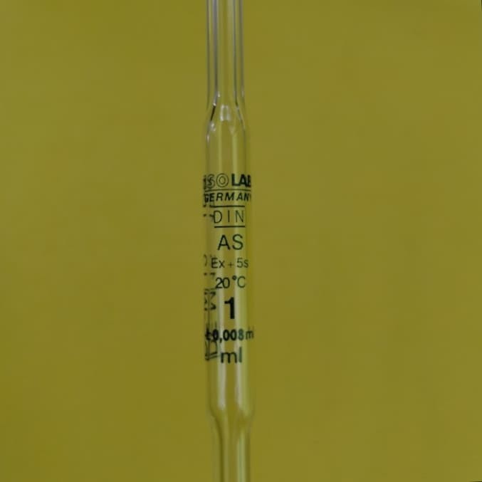 Jual Volumetric Pipette 1 ml ISOLAB GERMANY. Class A. Pipet Volumetrik