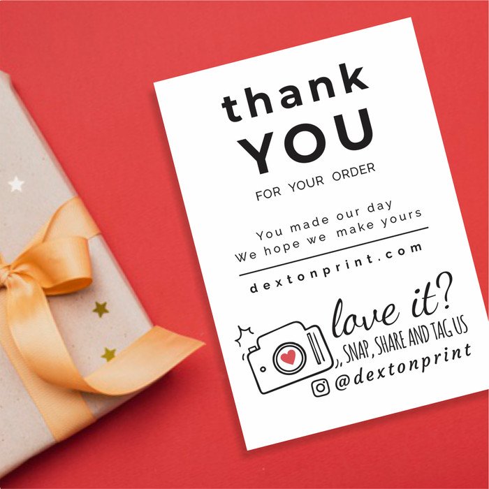 Jual Kartu Ucapan Terima Kasih Bisnis Online Shop Thank You Card 329815 Jakarta Selatan Dextonprint Tokopedia