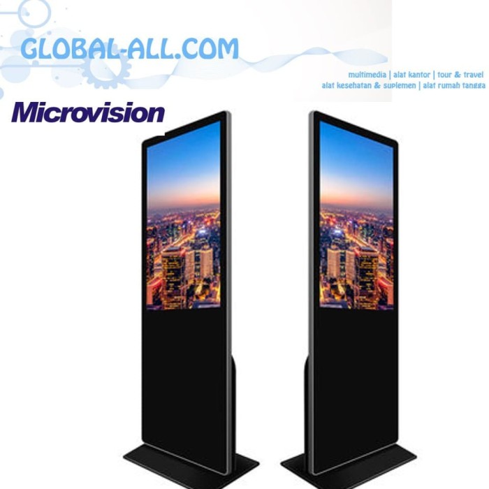 Jual MICROVISION MV U49SK-A 49 INCH ANDROID STANDING KIOSK DIGITAL