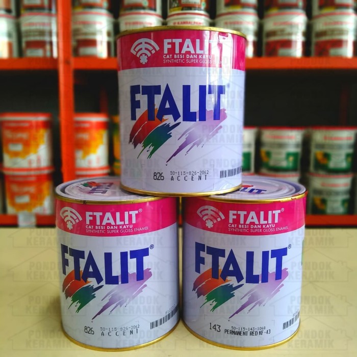 Jual CAT  KAYU BESI KANSAI  PAINT FTALIT BLACK KF 582 1 KG 