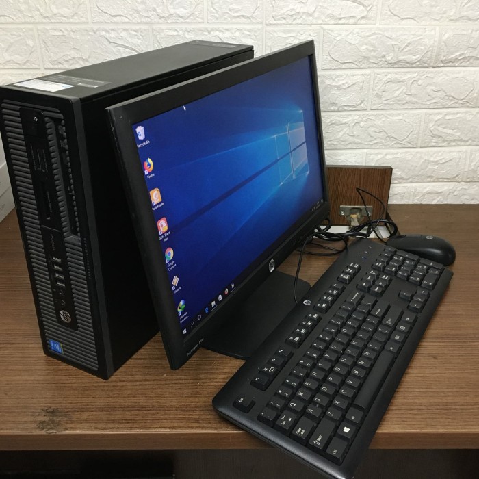 Jual Set Komputer HP SFF Core i5 Gen 4 RAM 4GB Hardisk 1TB 
