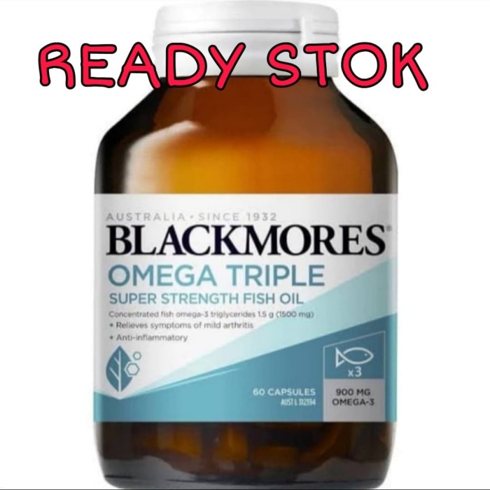 Jual Blackmores Omega Triple Super Strength Fish Oil Jakarta Timur Tokopedia