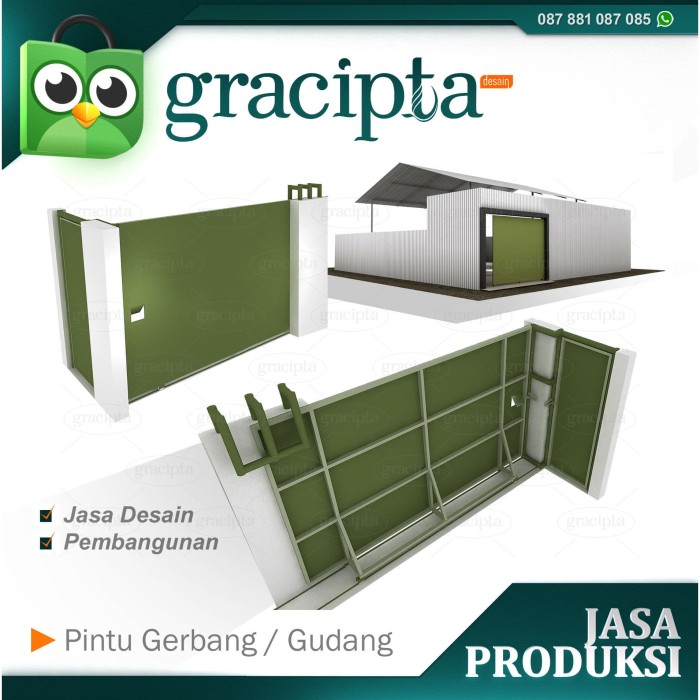 Jual Jasa Desain Dan Produksi Pintu Rumah Ruko Gudang Workshop Dll Jakarta Barat Gracipta Desain Tokopedia