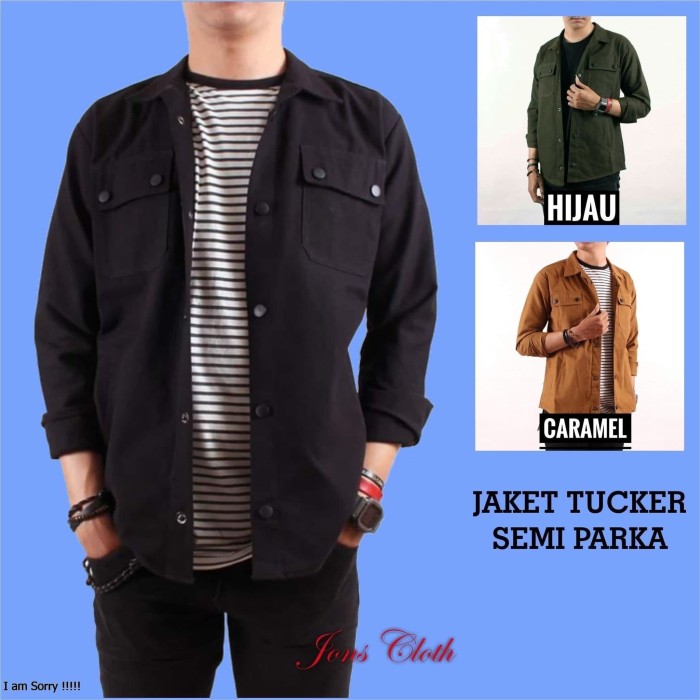 jaket trucker canvas