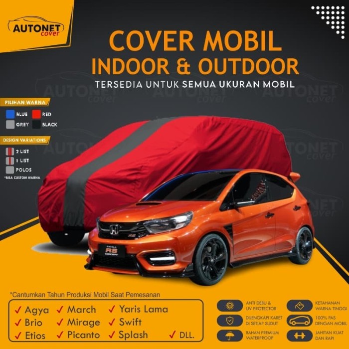 Jual Cover Mobil Outdoor Hond   a Brio RS Satya Sarung Mobil Anti Air