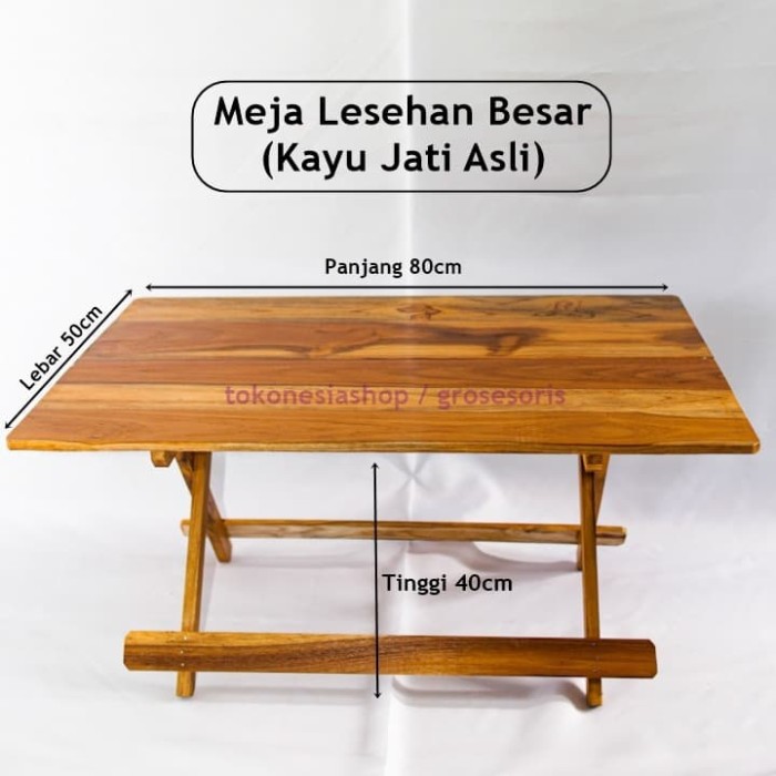 Jual Meja  Lipat  Kayu  Jati 80x50cm Lesehan  Makan Belajar 