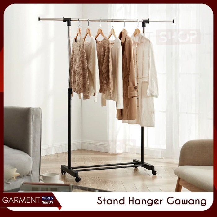 Jual Stand Hanger Rak Gawang Gawangan Jemuran  Serbaguna 