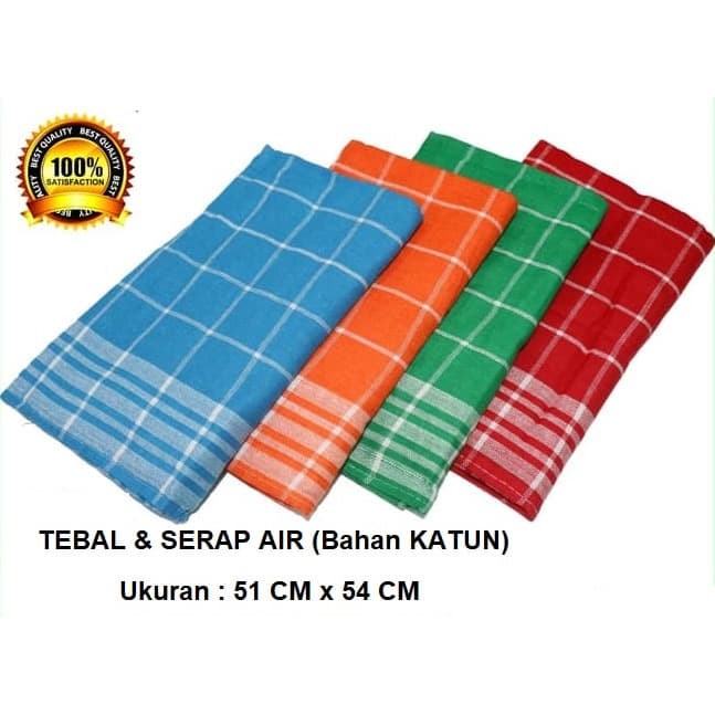 Jual Serbet  Warna  Premium Lap Tangan Piring Dapur 