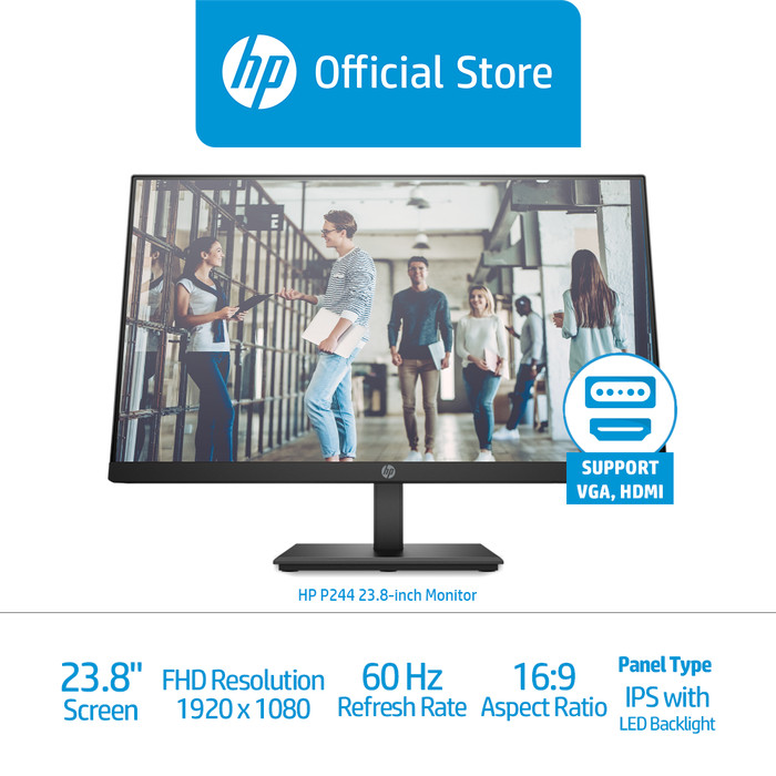 Jual Hp P244 24 Inch Full Hd Ips 1920x1080 60hz 5ms Hdmi Dp Anti Glare Jakarta Pusat Duta Mandiri Infokom Tokopedia