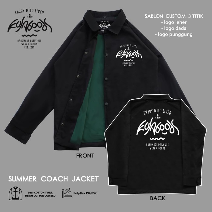jaket coach custom