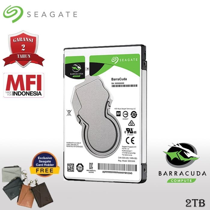 Jual Seagate BarraCuda 2TB 2.5" SATA3 - HD / HDD / Hard