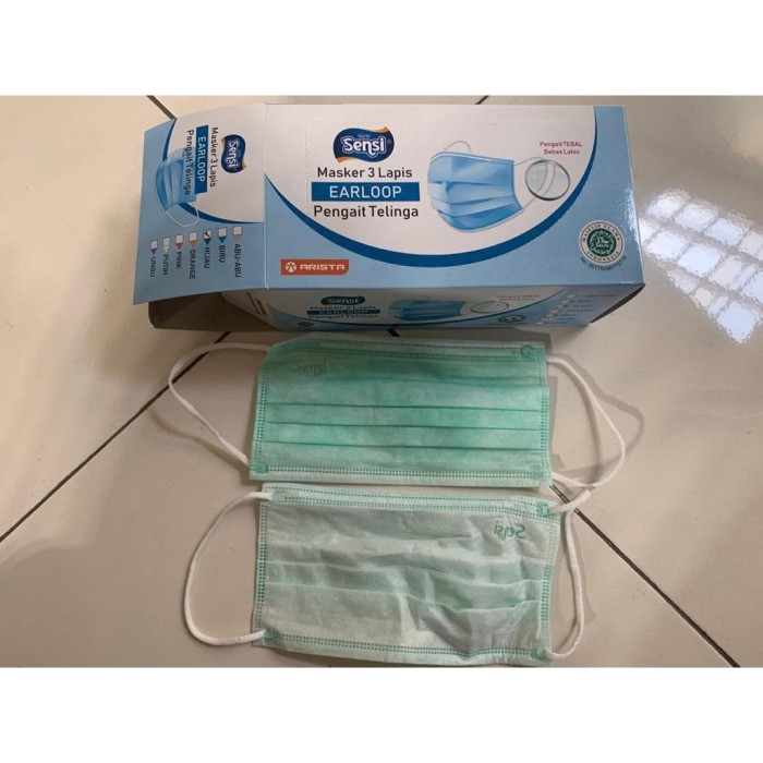 Download Jual Masker Surgical Face Mask Sensi Box Isi 40 Pcs Earloop 3 Ply Original Kota Depok Fashinsbrand Tokopedia PSD Mockup Templates