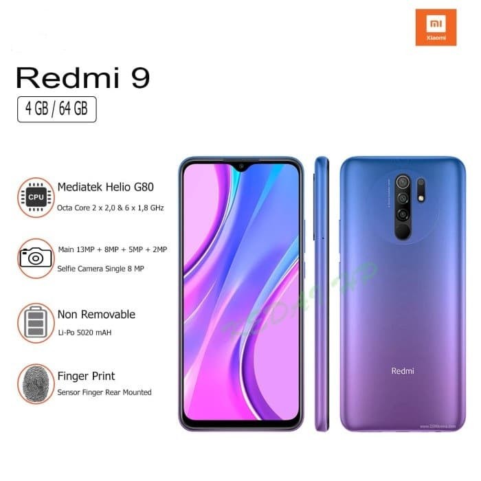 Jual Xiaomi Redmi 9 4/64 Ram 4GB Internal 64GB Garansi