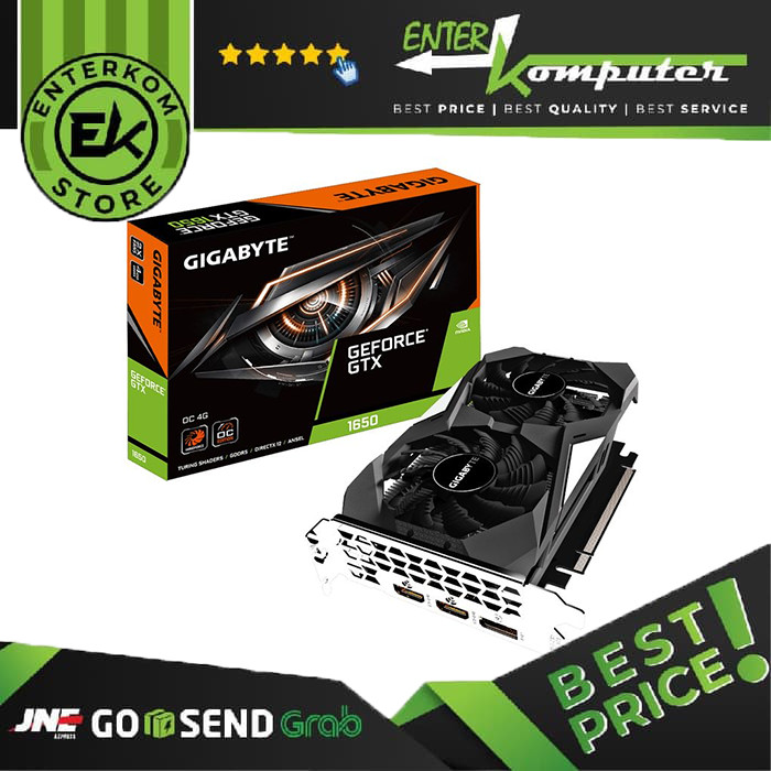 Jual Gigabyte GeForce GTX 1650 4GB DDR5 OC Series - GV-N1650OC-4GD