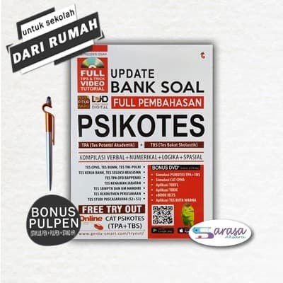 Jual BUKU TES PSIKOTES : UPDATE BANK BANK SOAL PSIKOTES TPA+TBS - Kota