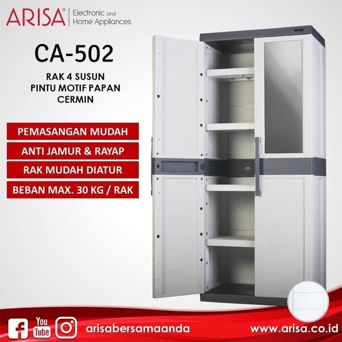 Jual ARISA  CA 502 Lemari  Pakaian  Plastik  Serbaguna Model 