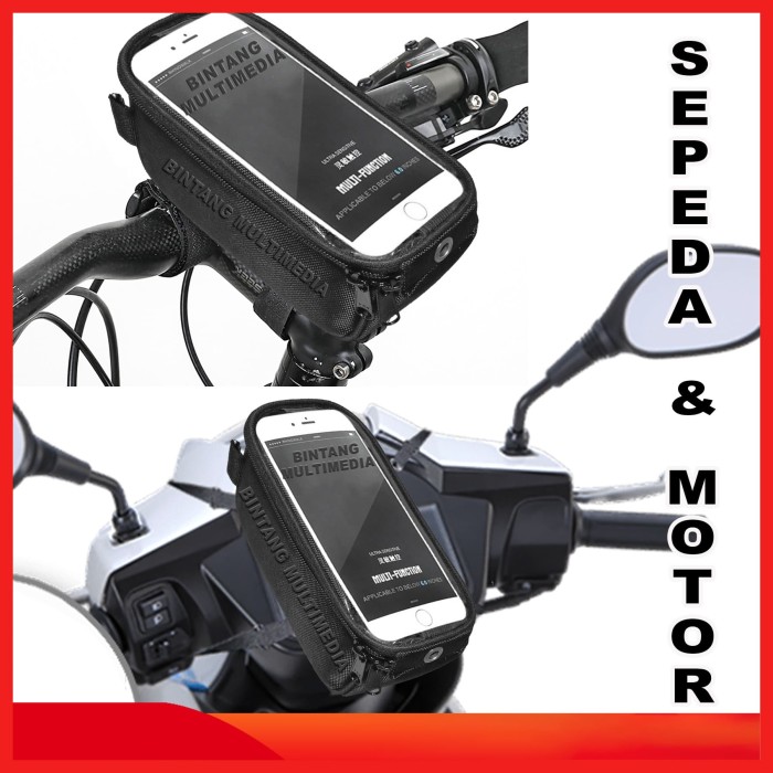 Jual Tas Holder HP Sepeda Motor Anti Air Gojek Grab