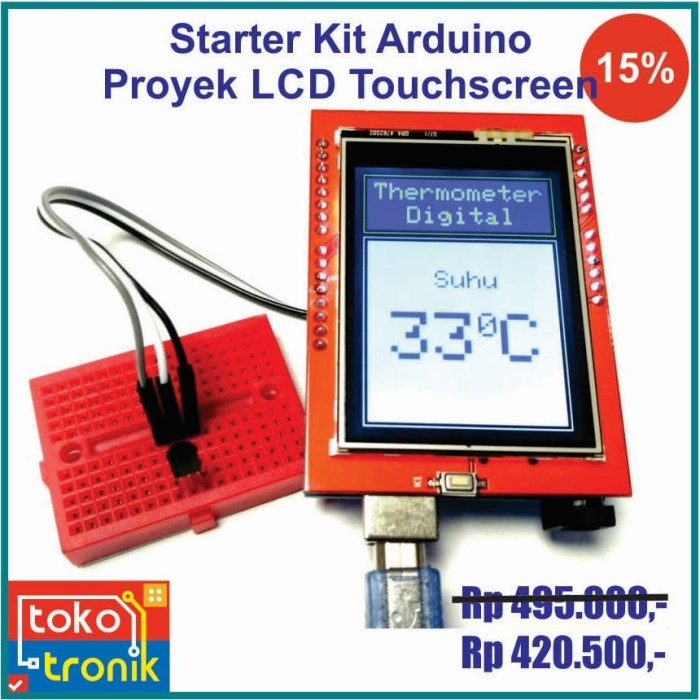 Jual Starter Kit Arduino LCD Touch Screen - Kab. Bantul