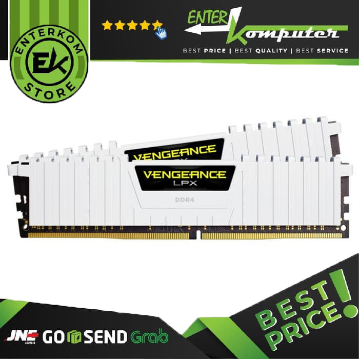 Corsair DDR4 Vengeance LPX PC25600 32GB 2X16GB CMK32GX4M2B3200C16W Enterkomputer Jual Beli Online Komputer Rakit PC Termurah Terlengkap