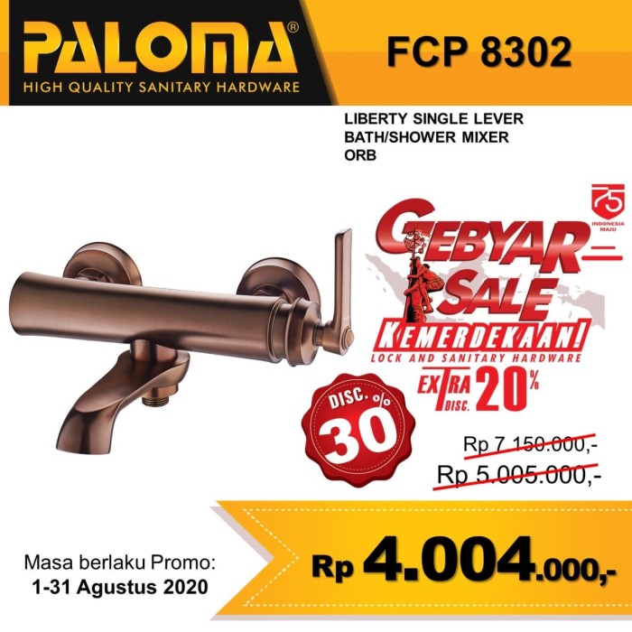 Jual Faucet PALOMA FCP 8302    Keran Kran Air Panas Dingin