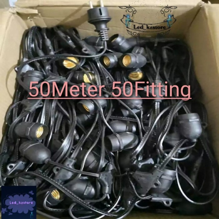 Jual Kabel Fitting Gantung Lampu  Outdoor Taman 50 Fitting 